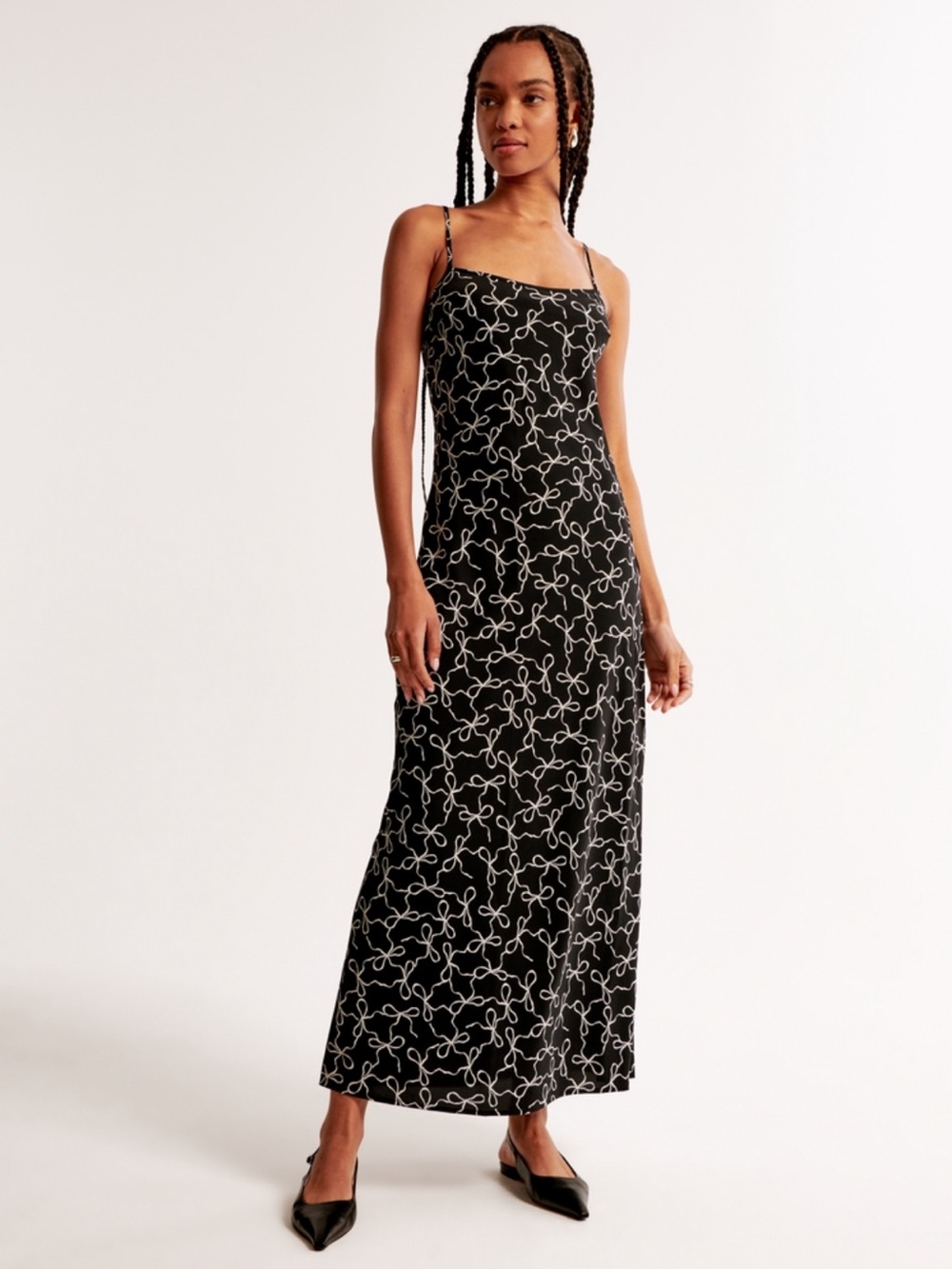 Black slip dress